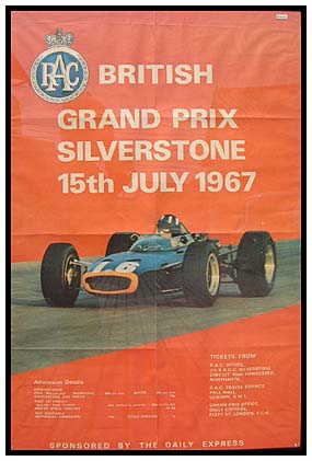RAC 1967 BRITISH GRAND PRIX SILVERSTONE